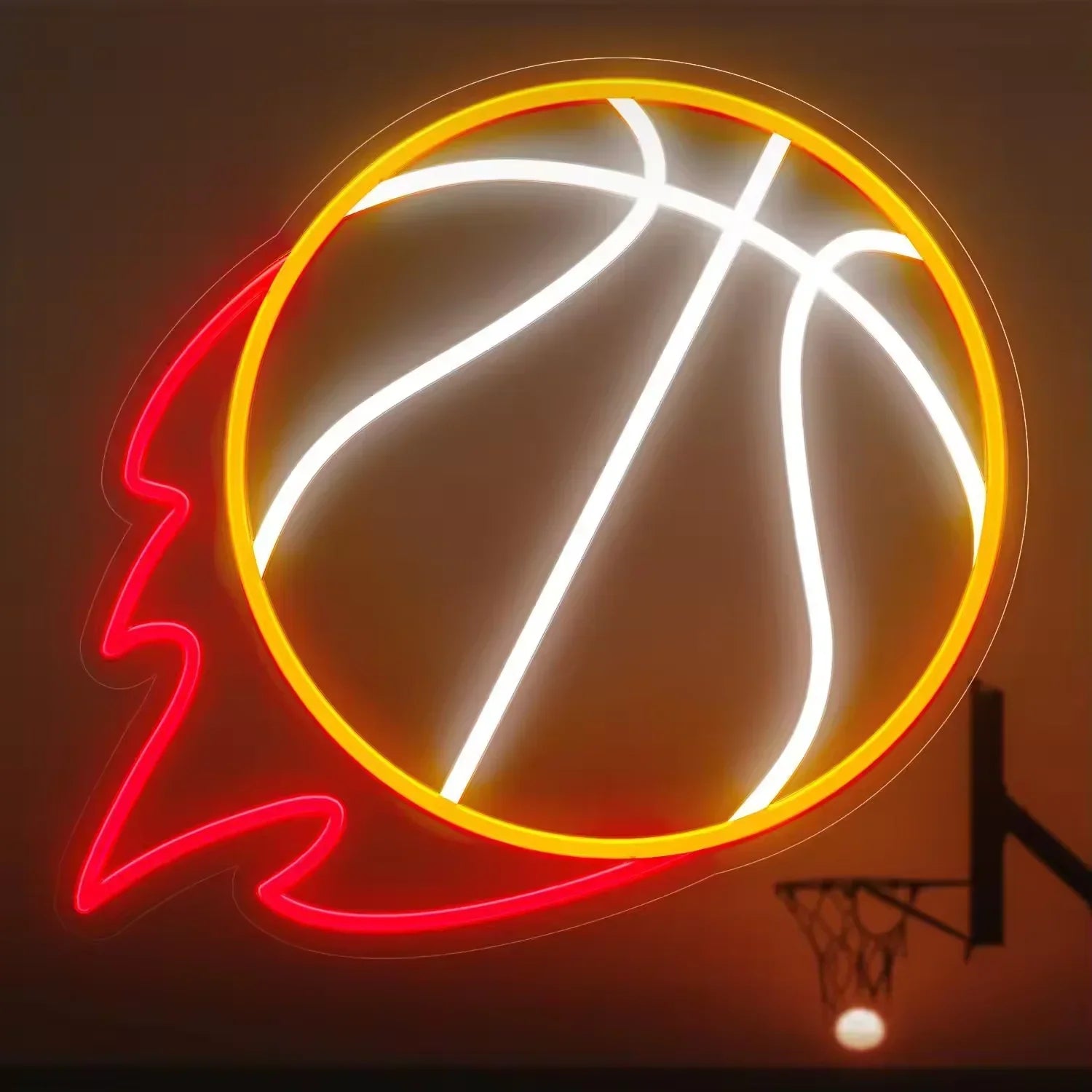 Neon Flex Basketball Sign