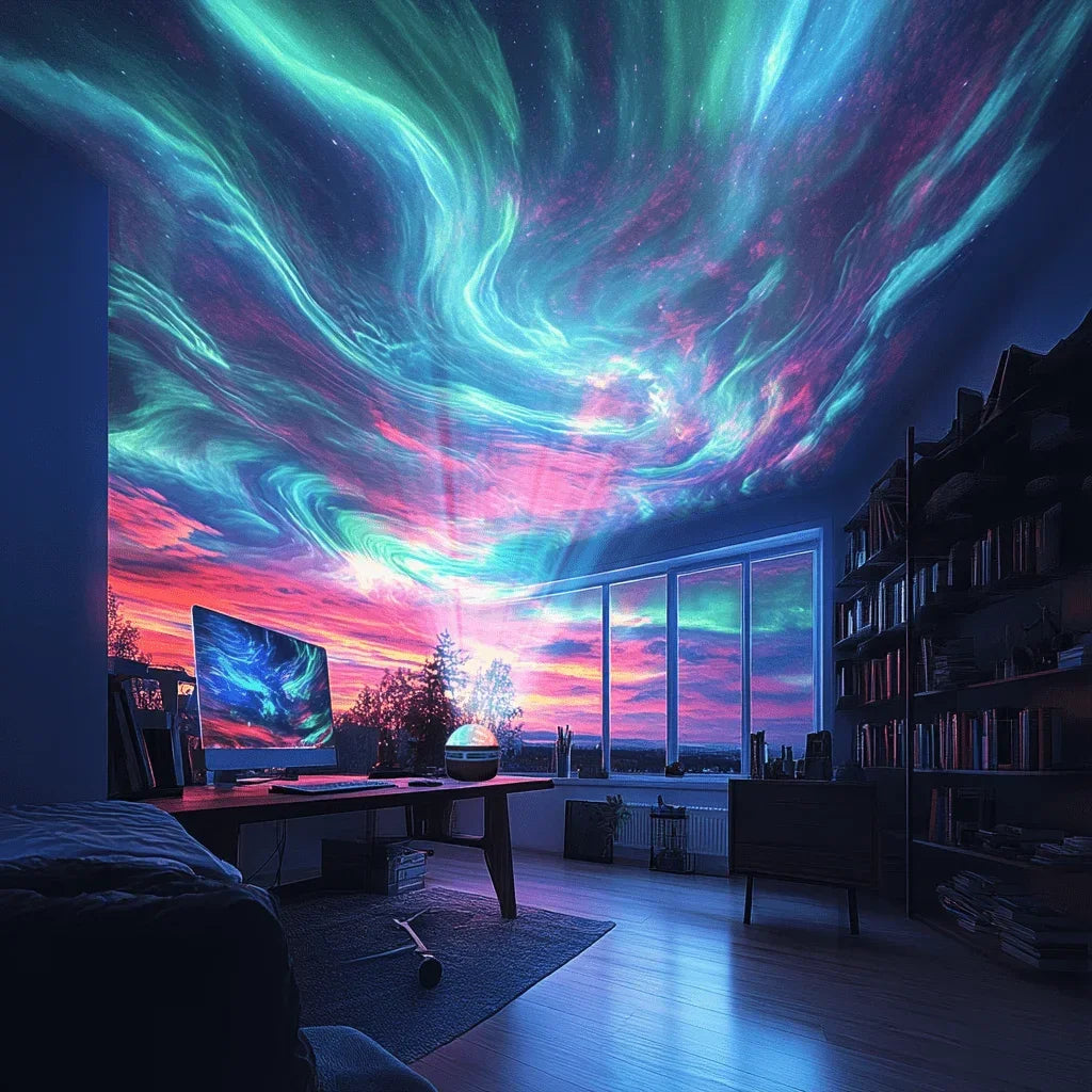 LED Night  Northern Aurora Projector
