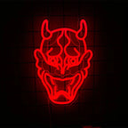 Hanya Japanese Mask Neon